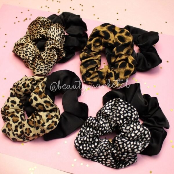 Set de 2 Colets Scrunchies Animal Print