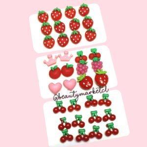 Set de Aros para Niñas Frutas