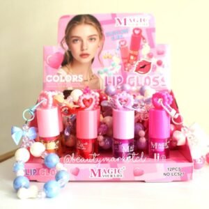 Brillo Labial Mágico con Llavero Love