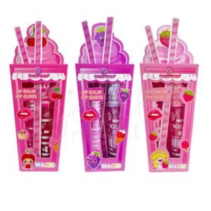 Set 2 en 1 Bálsamo y Brillo Labial Milkshake