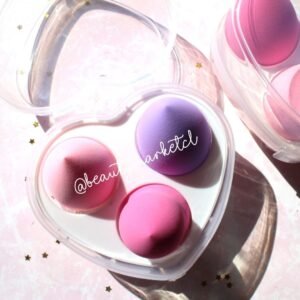 Set de 3 Esponjas con Estuche Corazón