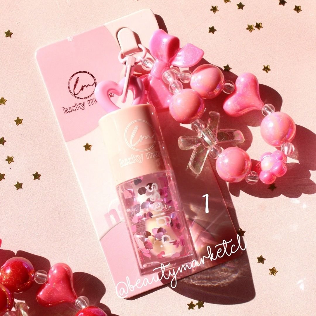 Brillo Labial Mágico con Llavero Love