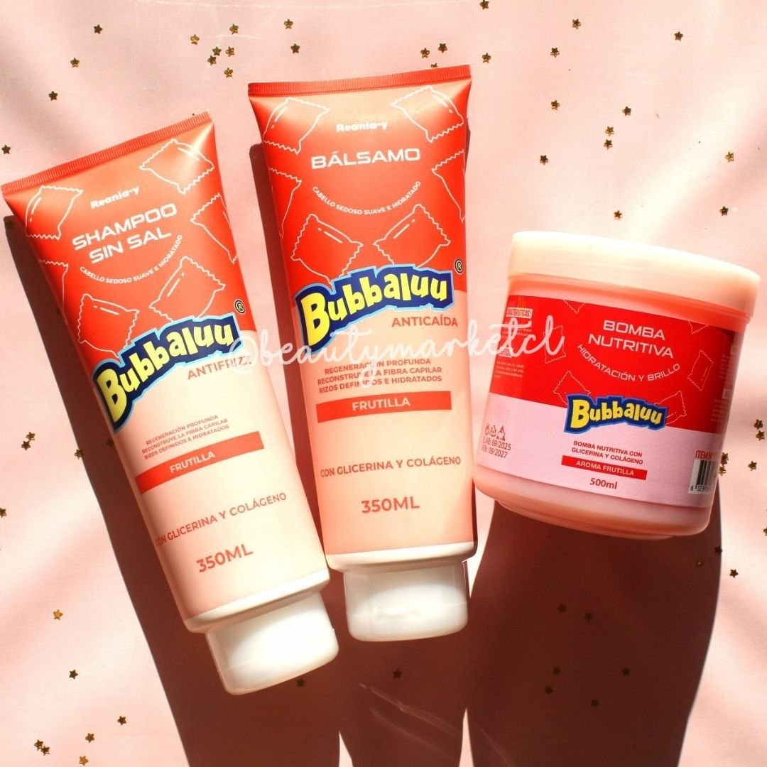 Champú + Bálsamo + Bomba Nutritiva Bubbaluu
