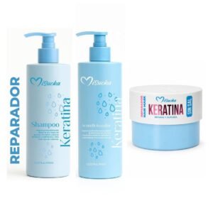 Shampoo + Acondicionador + Mascarilla Capilar Keratina Reparador