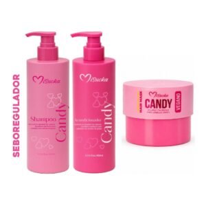 Shampoo + Acondicionador + Mascarilla Capilar Candy Seboregulador