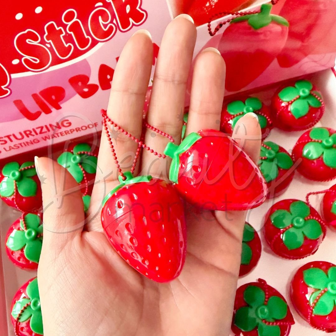 Bálsamo Labial Frutilla Llavero - Imagen 2