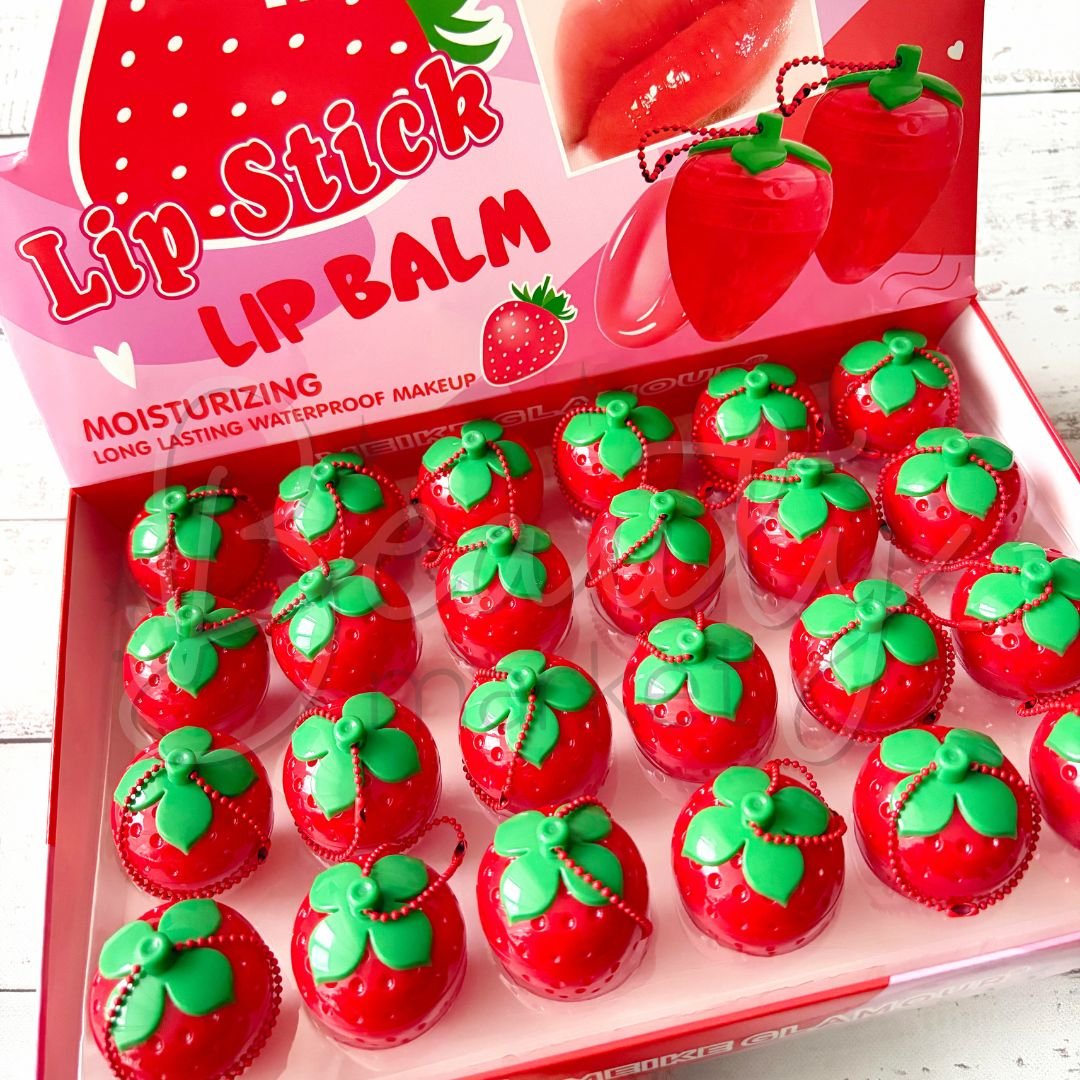 Bálsamo Labial Frutilla Llavero - Imagen 3